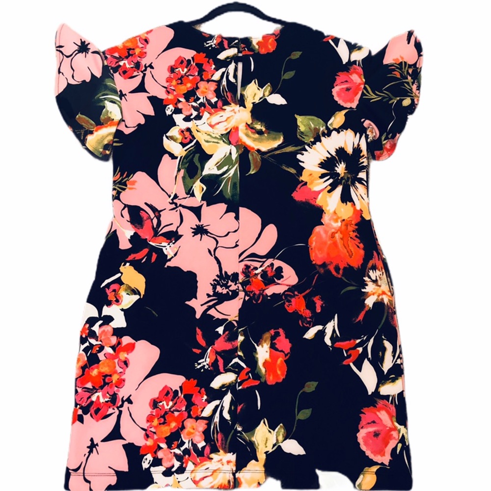New York & Company Stretch Floral Pattern Dress - Picture 3 of 8